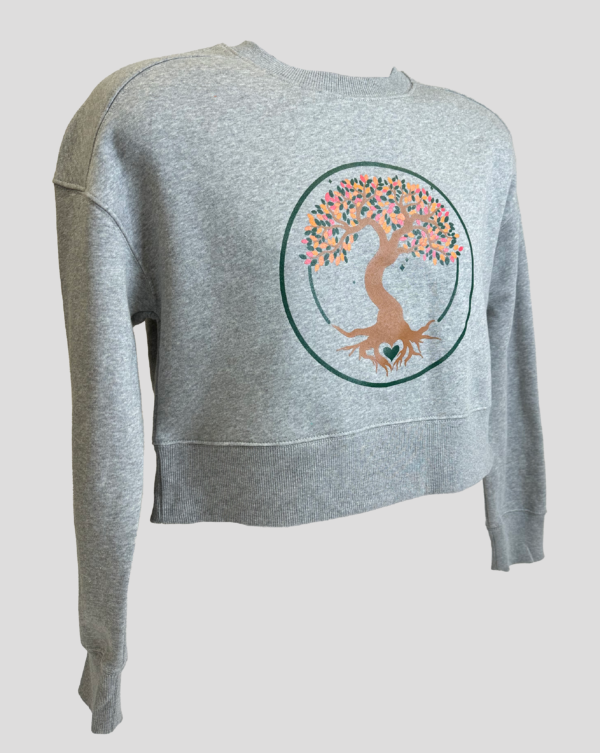 Women's Cropped Crewneck - Image 2