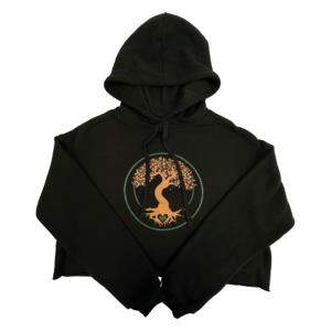 Women's Croptop Hoodie - Tree of Life