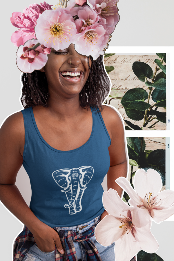 Sleeveless Women's Top - Sacred Elephant - Image 4