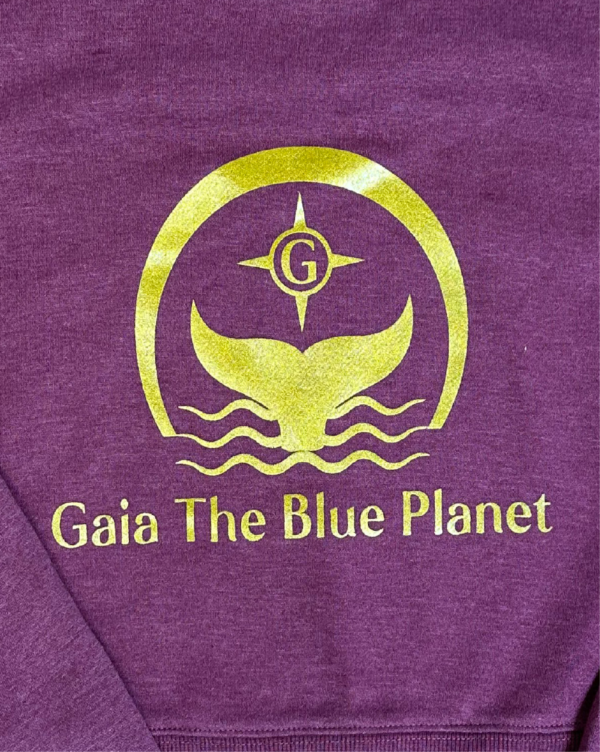 Crewneck Croptop with "Gaia the Blue Planet" - Image 3
