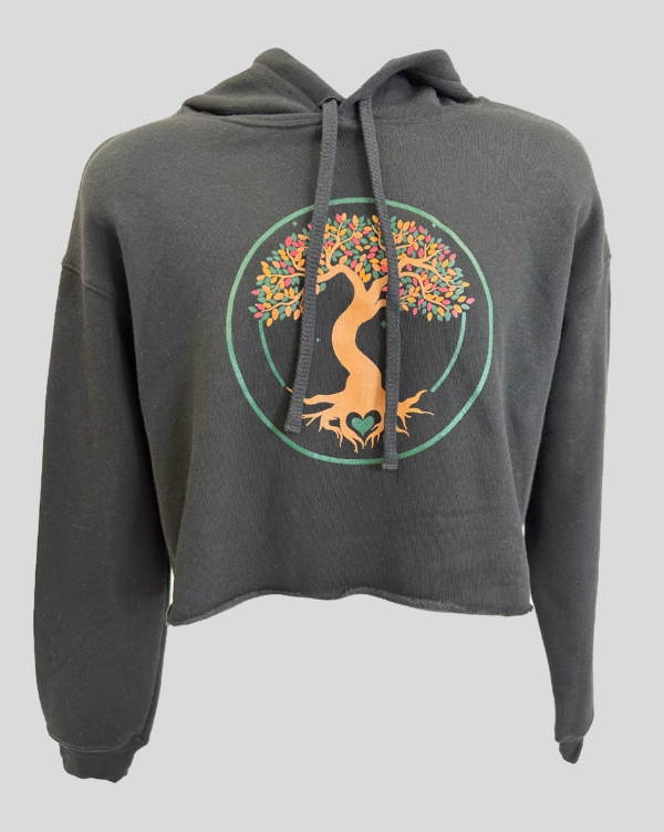 Women's Croptop Hoodie - Tree of Life - Image 2