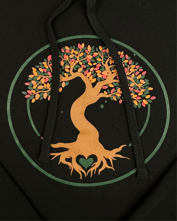 Women's Croptop Hoodie - Tree of Life - Image 3