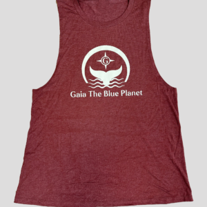 Sleeveless Shirt with Gaia the Blue Planet Logo for Women