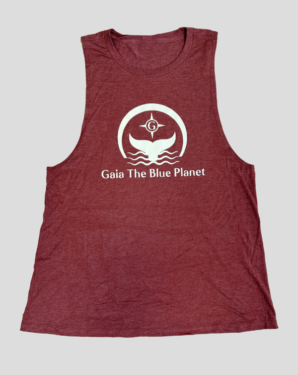 Sleeveless Shirt with Gaia the Blue Planet Logo for Women